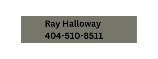 Ray Halloway 404 510 8511